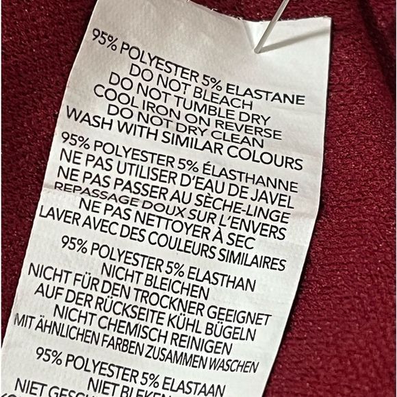 Boohoo red and black windowpane duster size 18 EUC lightweight - Picture 8 of 13